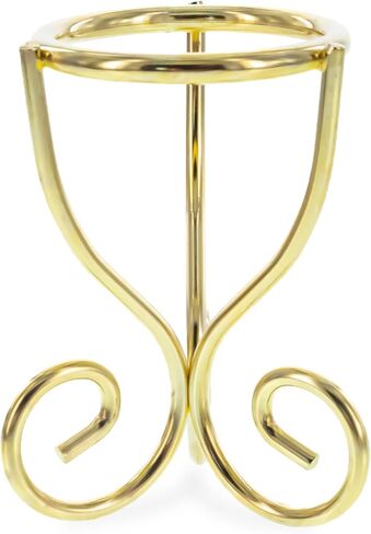 BestPysanky Gold Scroll Wire Metal Egg Sphere Crystals Stand Holder Display Tripod 2.7 Inches (Taiwan) in Saudi Arabia