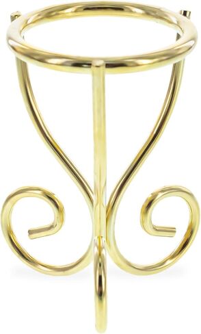 BestPysanky Gold Scroll Wire Metal Egg Sphere Crystals Stand Holder Display Tripod 2.7 Inches (Taiwan) in Saudi Arabia