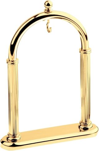 Pocket Watch Display Stand Full Arch Gold Plated Metal Holder for Pocket Watches, Antique Clocks, & Collectibles -Brass-Gold Plated ( Watch Not Included ) in Kuwait