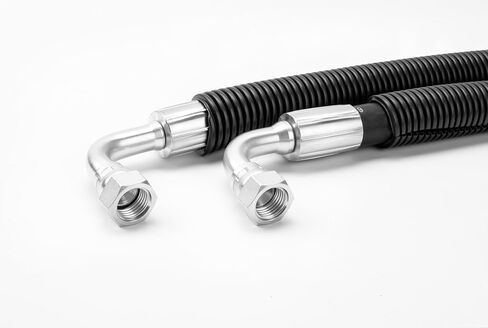 High Pressure Oil Pump (HPOP) Hoses & Crossover Line Kit - Dual Braided Steel Replacement for 1999-2003 Ford 7.3L Powerstroke (F-250/F-350/F-450/F-550 Super Duty, Excursion) in Kuwait