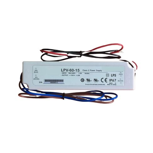 1pcs LPV-60-24 LED Driver 110/220VAC 24V DC 2.5A 60W IP67 Power Supply in Saudi Arabia