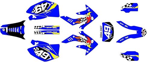 مجموعة رسومات لهوندا CRF250X (2004-2017) سلسلة PECKER باللون الأحمر 16 ميل - ملصقات للدراجات النارية للدراجة الترابية، ملحقات سيارات سباق الدراجات النارية بدون بلاستيك in Saudi Arabia