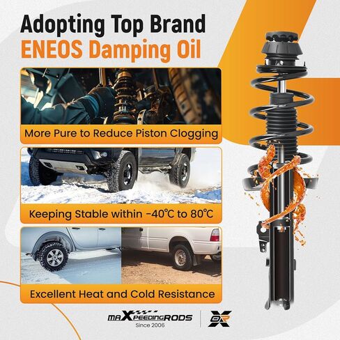maxpeedingrods 2 قطعة دعامة أمامية لكيا سول 2010-2012، 1333332L 1333332R دعامة امتصاص الصدمات مع مجموعة زنبركية ملفوفة in Saudi Arabia