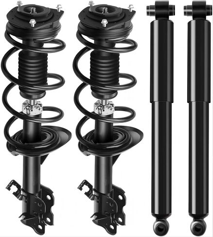 SCITOO Front and Rear Complete Struts Assembly Shock Absorber for Nissan Rogue 2012-2013 Automotive Replacement Struts 172898 172897 349097 - Set of 4 in Saudi Arabia
