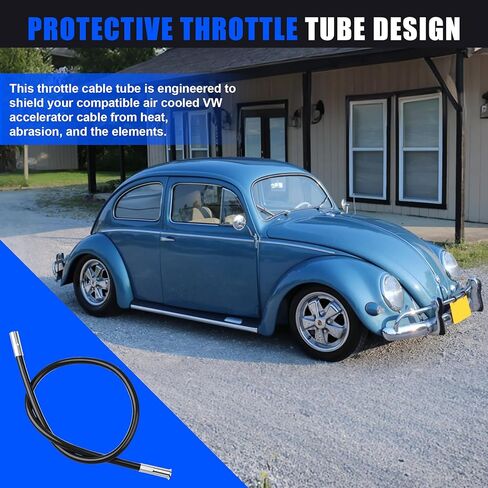 أنبوب كابل الخانق لسيارة Beetle & Ghia 68-71، متوافق مع غلاف حماية كابل تسريع تبريد الهواء من فولكس فاجن (OEM 113721551) in Kuwait