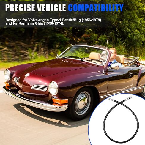 أنبوب كابل الخانق لسيارة Beetle & Ghia 68-71، متوافق مع غلاف حماية كابل تسريع تبريد الهواء من فولكس فاجن (OEM 113721551) in Kuwait