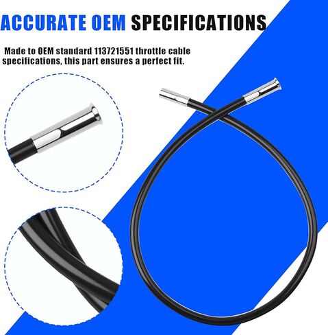 أنبوب كابل الخانق لسيارة Beetle & Ghia 68-71، متوافق مع غلاف حماية كابل تسريع تبريد الهواء من فولكس فاجن (OEM 113721551) in Kuwait