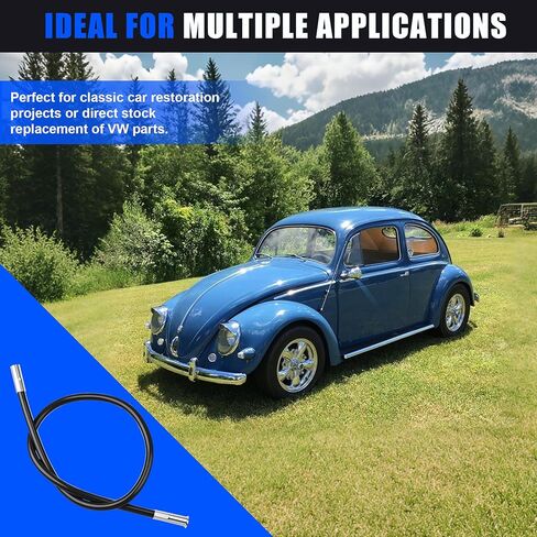 أنبوب كابل الخانق لسيارة Beetle & Ghia 68-71، متوافق مع غلاف حماية كابل تسريع تبريد الهواء من فولكس فاجن (OEM 113721551) in Kuwait