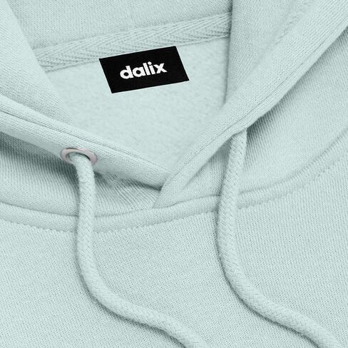 DALIX Ghost Embroidery Relaxed Hoodie Soft Fleece Sweatshirt Drawcord Fit Lounge Mens in Saudi Arabia