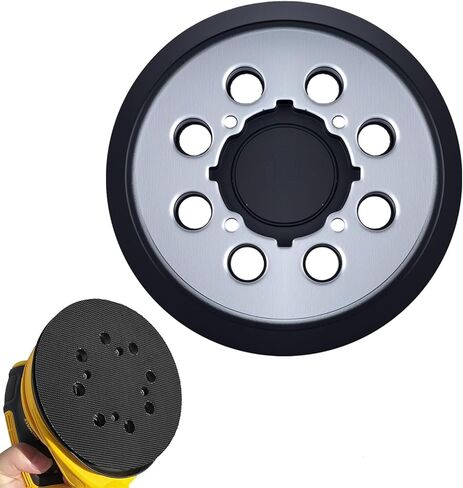 قطعتان من وسادة استبدال ماكينة الصنفرة لديوالت، 5 بوصة 8 فتحات بخطاف وحلقة من سبائك الألومنيوم لوحة استبدال ماكينة الصنفرة المدارية لـ DWE6421/6421K، DWE6423/6423K، DCW210B، DWE64233، N329079 in Kuwait