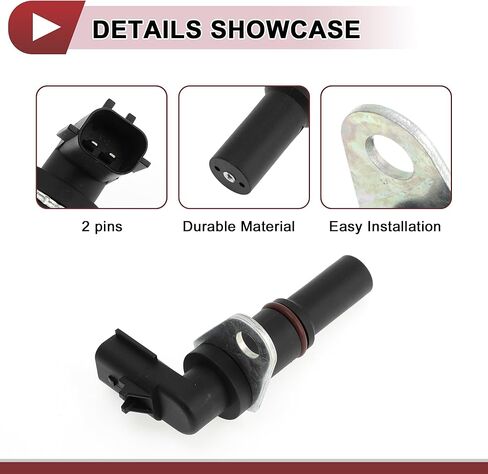 1 قطعة مستشعر موضع العمود المرفقي لديترويت ديزل S60 12.7L EGR 14L محرك كرنك CKP الاستشعار رقم 23527339 بلاستيك معدني أسود in Saudi Arabia