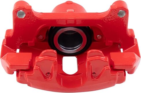 TRQ Front Brake Caliper Set Painted Red Brackets Compatible with 2010 Audi A3 2010-2015 TT Quattro 2012-2019 Volkswagen Beetle 2010-2014 Golf 2008-2013 GTI 2005-2017 Jetta 2006-2010 Passat in Saudi Arabia