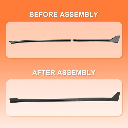 KHK Side Skirts for 2024-2025 Tesla Model 3 Highland, Upgrade Accessories Extension Body Kit Rocker Panel Trim Guard for Model 3, Matte Black, 4 PCS Left Side & Right Side in Saudi Arabia