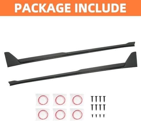 KHK Side Skirts for 2024-2025 Tesla Model 3 Highland, Upgrade Accessories Extension Body Kit Rocker Panel Trim Guard for Model 3, Matte Black, 4 PCS Left Side & Right Side in Saudi Arabia