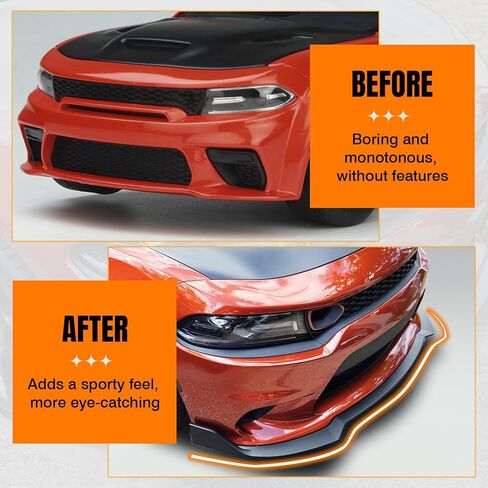 Front Bumper Lip Spoiler Compatible with 2001-2003 BMW E39 5-Series (Will Not Fit M5), PU Unpainted Black M2 / Mtec Style Add-on Front Splitter Air Dam Chin Protector in Saudi Arabia