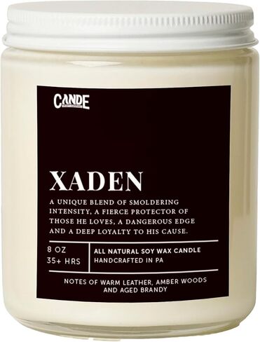 CANDECraftCo Bookish Gifts for Women – Scented Candle for Readers – Cozy Book-Themed Literary Gifts for Friends on Birthday - Xaden in Saudi Arabia