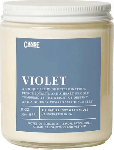 CANDECraftCo Bookish Gifts for Women – Scented Candle for Readers – Cozy Book-Themed Literary Gifts for Friends on Birthday - Xaden in Saudi Arabia