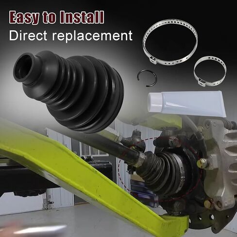 CV Front/Rear Axle Replacement Kit Compatible with CAN-AM HONDA KAWASAKI POLARIS Rhino 2.0 Axles Inner CV and Outer CV Kit Replace BK00-001 in Kuwait