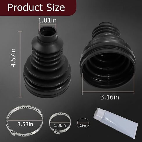 CV Front/Rear Axle Replacement Kit Compatible with CAN-AM HONDA KAWASAKI POLARIS Rhino 2.0 Axles Inner CV and Outer CV Kit Replace BK00-001 in Kuwait