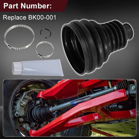CV Front/Rear Axle Replacement Kit Compatible with CAN-AM HONDA KAWASAKI POLARIS Rhino 2.0 Axles Inner CV and Outer CV Kit Replace BK00-001 in Kuwait
