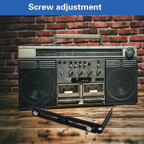 SnowTing 2 Sets Adjustable Universal Mounting Bracket for CB/Ham Radio & Scanners Adjust from 6.3" to 10.6" in Width, Black CB Radio Mount in Kuwait