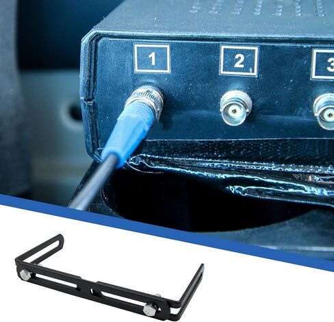 SnowTing 2 Sets Adjustable Universal Mounting Bracket for CB/Ham Radio & Scanners Adjust from 6.3" to 10.6" in Width, Black CB Radio Mount in Kuwait