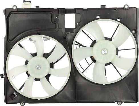 Radiator Cooling Fan Assembly Compatible with 2004-2006 for Lexus for RX330 3.3L, Black&White Radiator Fan Direct Fit Replacement for Engine Cooling Fan in Saudi Arabia