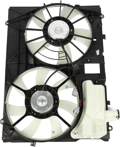 Radiator Cooling Fan Assembly Compatible with 2004-2006 for Lexus for RX330 3.3L, Black&White Radiator Fan Direct Fit Replacement for Engine Cooling Fan in Saudi Arabia