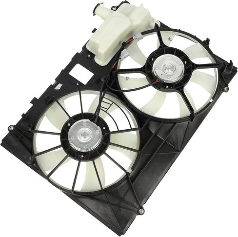 Radiator Cooling Fan Assembly Compatible with 2004-2006 for Lexus for RX330 3.3L, Black&White Radiator Fan Direct Fit Replacement for Engine Cooling Fan in Saudi Arabia