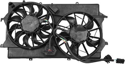 Radiator Cooling Fan Assembly Compatible with 2005-2007 for Ford for Focus 2.0L 2005-2007 for Ford for Focus 2.3L, Black Radiator Fan Direct Fit Replacement for Engine Cooling Fan in Saudi Arabia