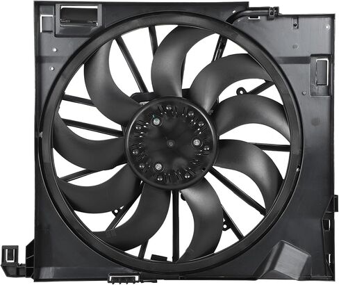 Cooling Fan Assembly Compatible with 2018-2019 for Jaguar for XJR575 5.0L 2014-2017 for Jaguar for XJR 5.0L, Black Radiator Fan Direct Fit Replacement for Engine Cooling Fan in Saudi Arabia