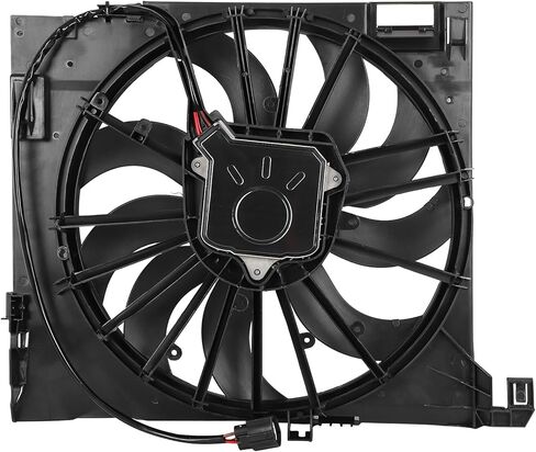 Cooling Fan Assembly Compatible with 2018-2019 for Jaguar for XJR575 5.0L 2014-2017 for Jaguar for XJR 5.0L, Black Radiator Fan Direct Fit Replacement for Engine Cooling Fan in Saudi Arabia