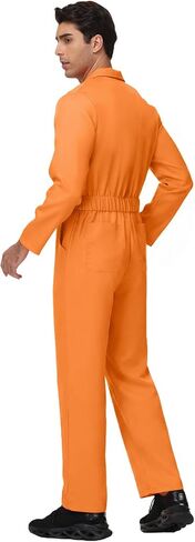 Coveralls for Men Work – Halloween Cosplay Costumes Long Sleeve Jumpsuit Mechanic Workwear in Saudi Arabia