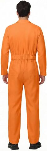 Coveralls for Men Work – Halloween Cosplay Costumes Long Sleeve Jumpsuit Mechanic Workwear in Saudi Arabia