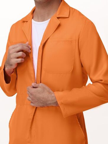 Coveralls for Men Work – Halloween Cosplay Costumes Long Sleeve Jumpsuit Mechanic Workwear in Saudi Arabia