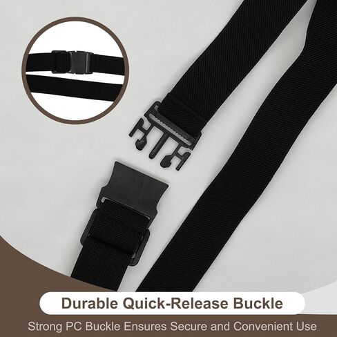 Stretchy Belts for Men Non Metal Belt with Elastic Rope Design Stretchable Flex Belt for Mens Daily Wear No Buckle Approved Travel Lightweight and Comfortable 43.3" in Saudi Arabia