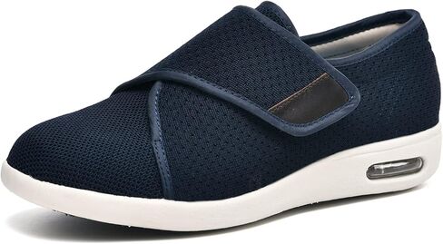 youyun Orthopedic Shoes for Women, Wide Fit Slip On Sneakers for Diabetics, Plantar Fasciitis and Swollen Feet Support, Lightweight Comfort and Breathable (Black/Grey) (Size 6) in Saudi Arabia