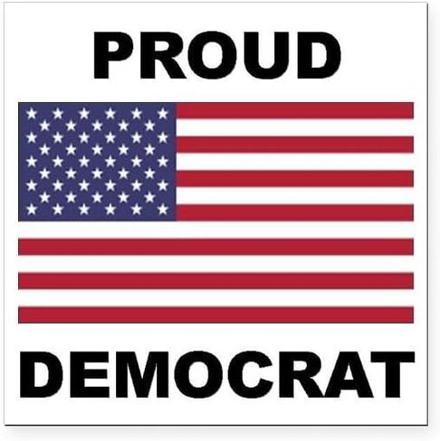 CafePress Democrat Pride (Flag) Square Car Magnet 3 X 3 Square Car Magnet, Magnetic Bumper Display in Saudi Arabia