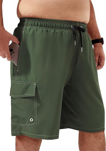 Arcweg Mens Big and Tall Swim Trunks 9" Quick Dry Swim Shorts Funny Bathing Suits Borard Shorts for Men XL-6XL in Kuwait