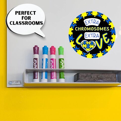 Extra Chromosomes Extra Love Down Syndrome Awareness, Magnet for Cars, Classrooms, and Office, 5.5 Inches in Saudi Arabia