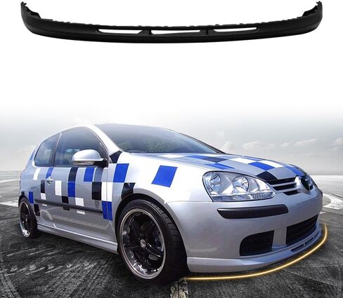 ممتص الصدمات الأمامي، متوافق مع 2006-2009 Golf 5 Mk5 Rabbit (غير مناسب لطراز GTI)، واقي ذقن أمامي مقسم للهواء باللون الأسود من البولي يوريثان in Saudi Arabia