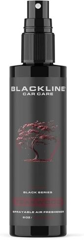 Blackline Car Care - Variety Pack Air Fresheners, Long-Lasting, Oder Eliminator, for Cars, Trucks, SUV, or Home Use - 8 fl OZ - Teakwood, Ocean Breeze, Dark Ice, Wild Cherry Air Fresheners in Kuwait