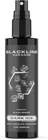 Blackline Car Care - Variety Pack Air Fresheners, Long-Lasting, Oder Eliminator, for Cars, Trucks, SUV, or Home Use - 8 fl OZ - Teakwood, Ocean Breeze, Dark Ice, Wild Cherry Air Fresheners in Kuwait