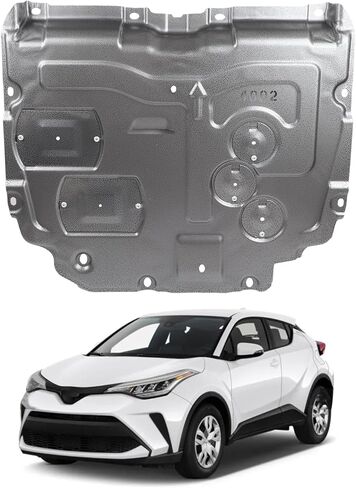 Front Engine Guard Mud Flaps w/Screw Hardware Compatible with 2018-2022 Toyota C-HR CHR Engine Splash Shield Under Car Shield Cover Board 51410F4110 TO1228293 in Saudi Arabia