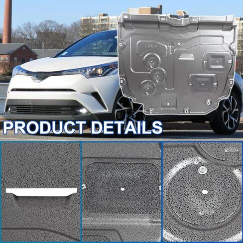Front Engine Guard Mud Flaps w/Screw Hardware Compatible with 2018-2022 Toyota C-HR CHR Engine Splash Shield Under Car Shield Cover Board 51410F4110 TO1228293 in Saudi Arabia