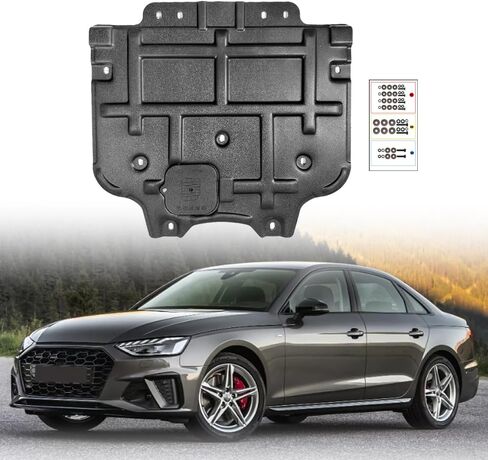 درع سبلاش المحرك الجديد مناسب لسيارة Audi A4 2017-2024 تحت غطاء المحرك متوافق مع S4 2018-2024 واقي المحرك مناسب لـ A5 S5 2017-2024 واقي علبة التروس للمحرك الأمامي in Kuwait