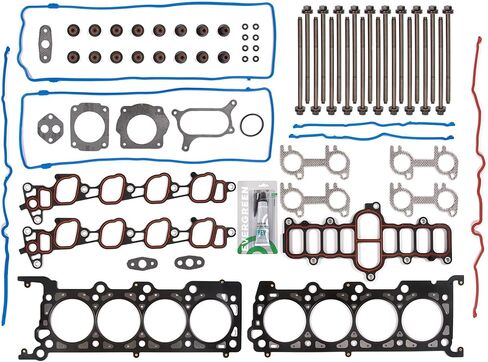 Evergreen SA-7308082235 Head Gasket Bolts Set Compatible with/for 01-02 Ford F150 E150 Expedition 4.6 SOHC VIN W in Saudi Arabia
