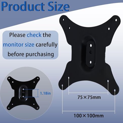 MAG341CQ VESA Mount Adapter Compatible with MSI Optix MAG341CQ, AG32C, AG32CQ, G24C, G27C, G27C2 Monitors. in Kuwait