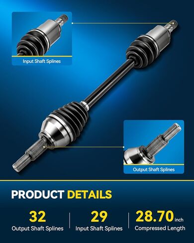 PHILTOP CV Axle Shaft Assembly Compatible with Nissan Quest 2011 2012 2013 2014 2015, Front Left Complete CV Joint Axle Shaft 1 PCS in Saudi Arabia
