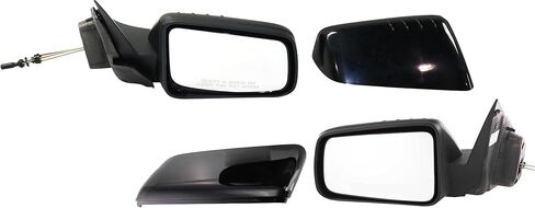 مرايا جانبية للسائق والراكب من Garage-Pro لسيارة Ford Focus 2008-2011، ضبط يدوي، 2 غطاء in Saudi Arabia
